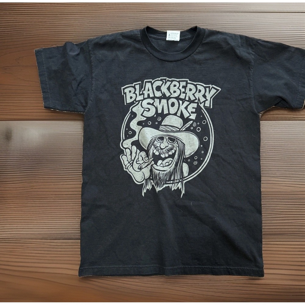 Blackberry Smoke Mens Large T-shirt Concert Band Merch Double Sided BAYSIDE USA